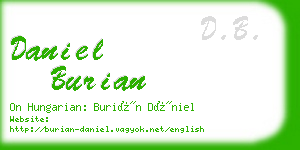 daniel burian business card